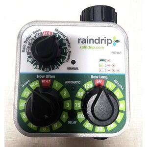 Raindrip R675CT Analog Sprinkler  Timer  Rain Delay New Open Box